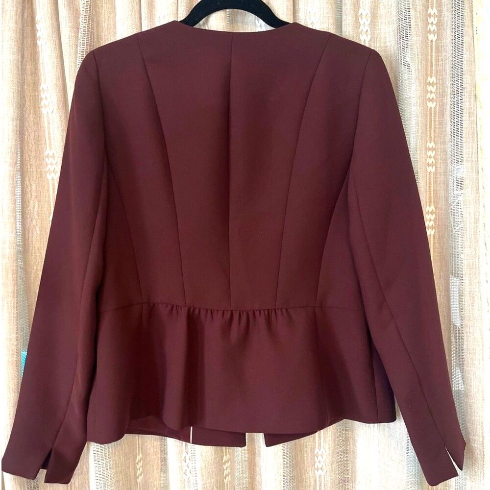 Talbots plum peplum blazer - Picture 4 of 5